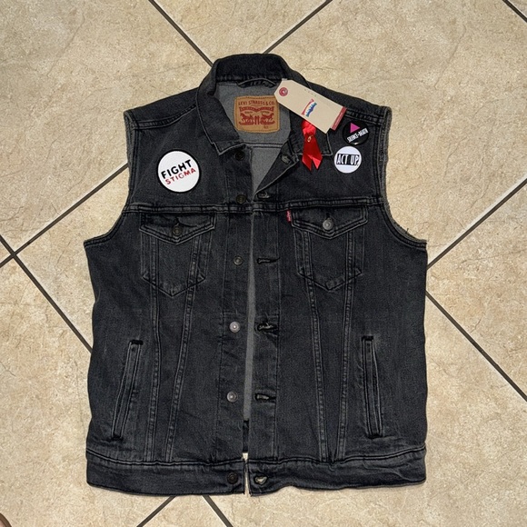 Levi's Limited Edition Pride Denim Vest - - Picture 3 of 8